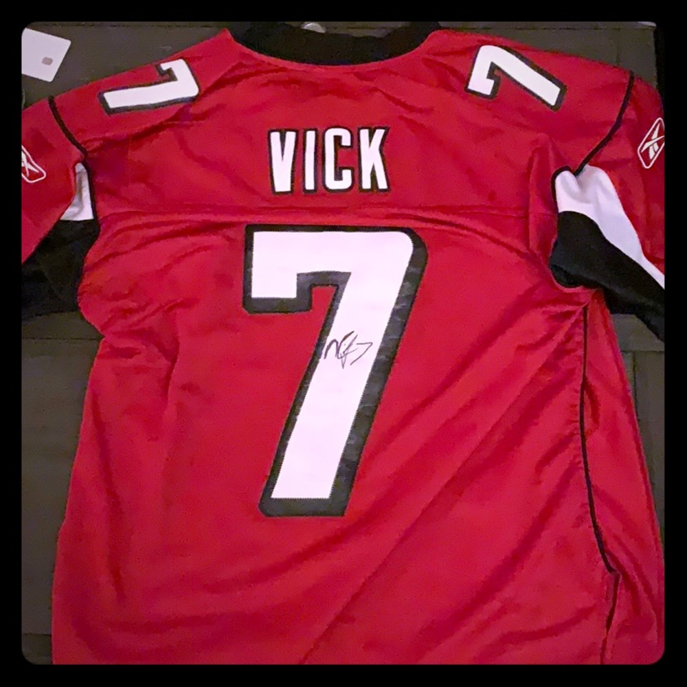 Mike Vick Authentic SIGNED Falcons Jersey